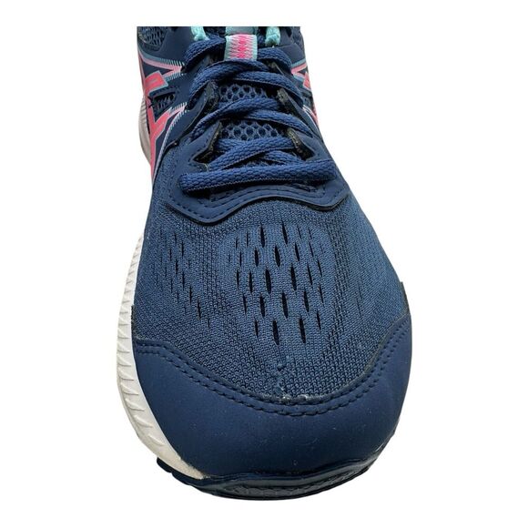 ASICS Gel Contend 7 Running Shoes Womens Sz 9.5 Navy Blue Pink Sneakers 1012B228 - Picture 5 of 11